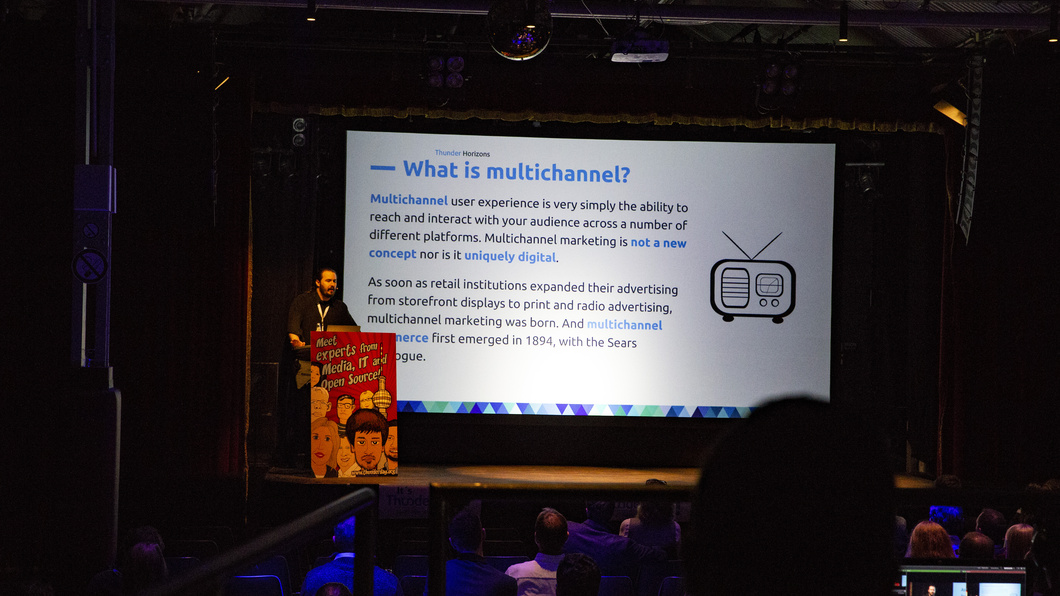 Timothy Lehnen, Executive Director of the Drupal Associaton, gave an Open Source Keynote. Timothy Lehnen, Executive Director of the Drupal Associaton, gave an Open Source Keynote.